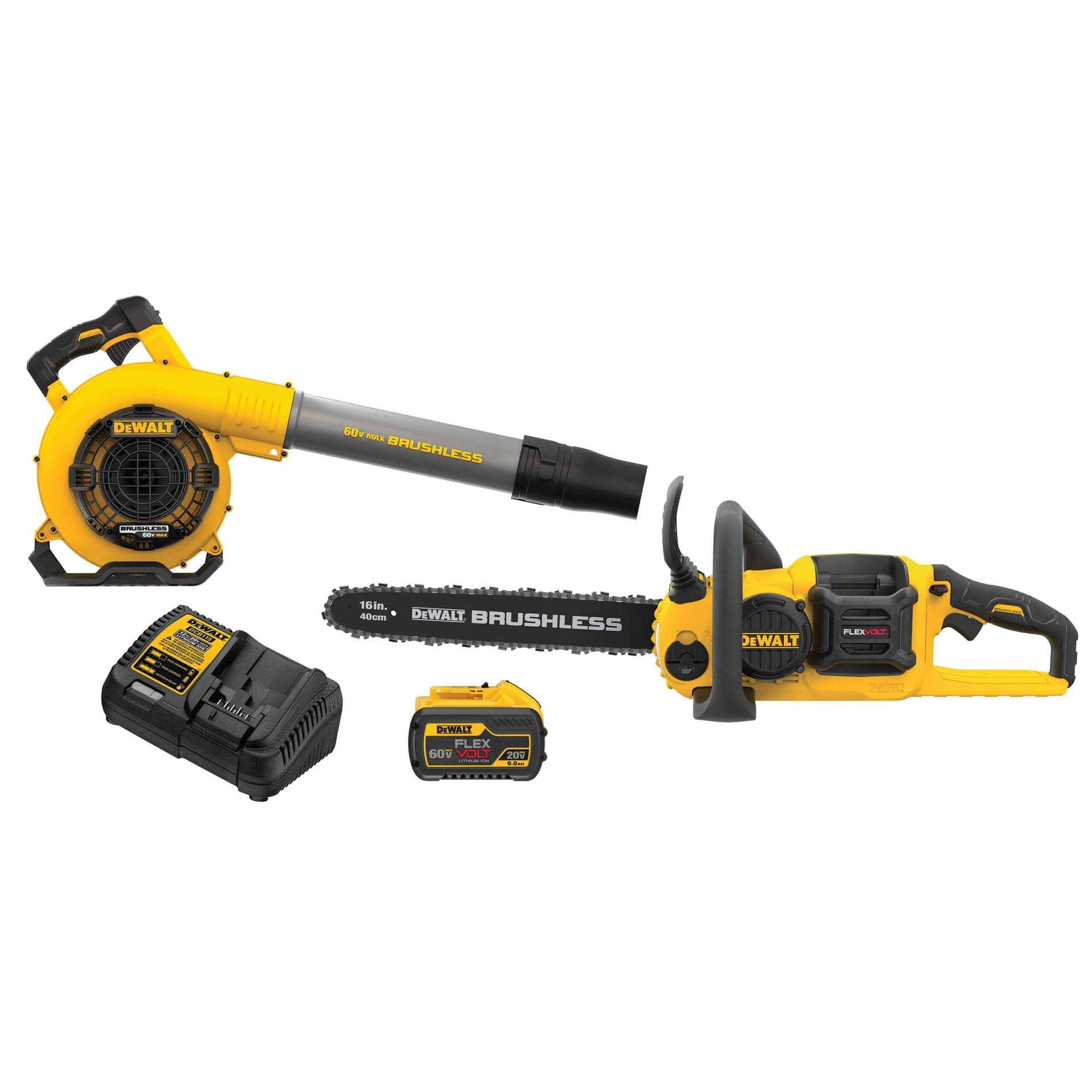 60V MAX Chainsaw & Blower Combo Kit w/ 9.0Ah Battery