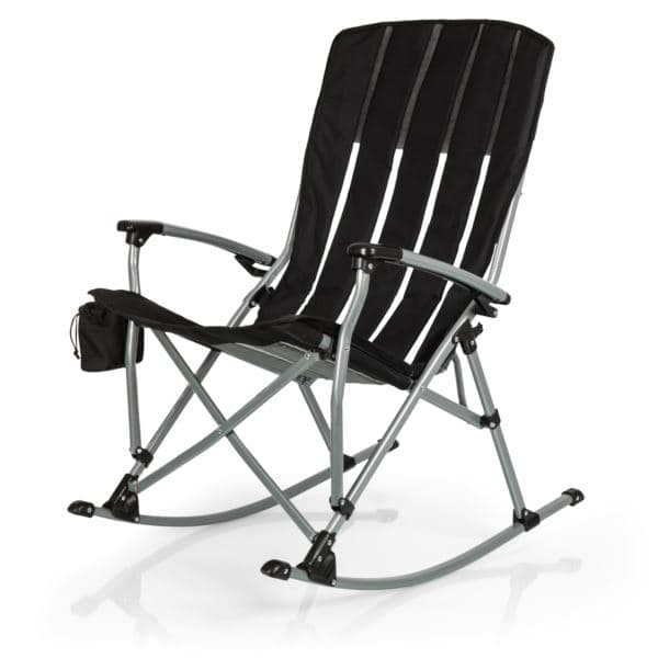 Outdoor Rocking Camp Chair, (Gunmetal Gray)