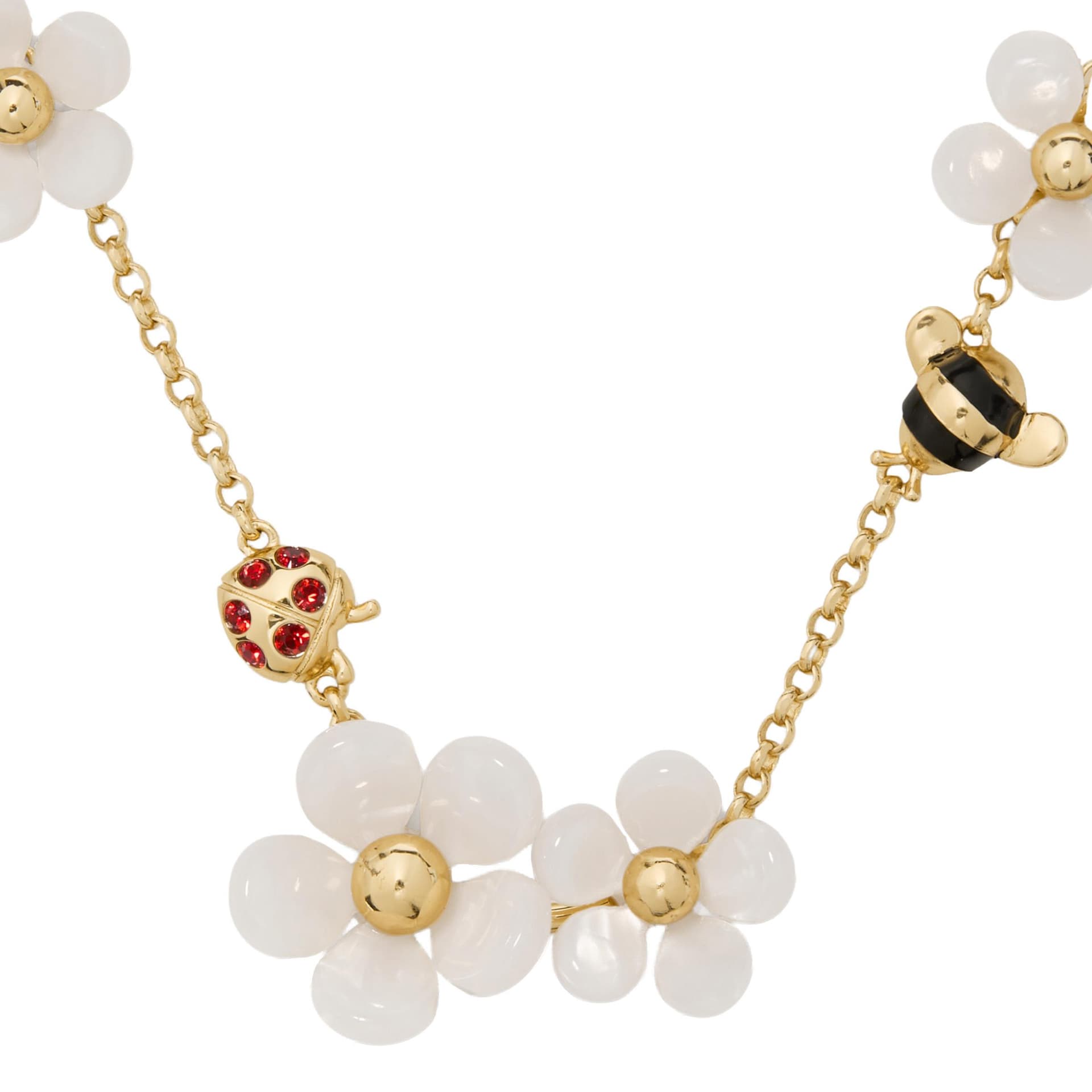 Summer Daze Flower Scatter Necklace - White