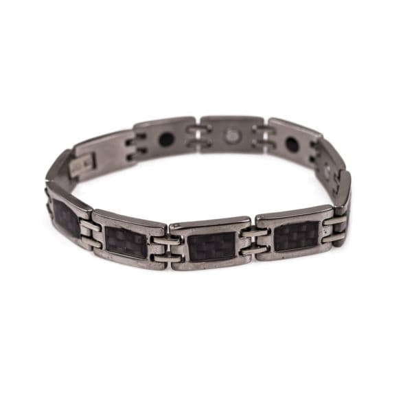 Men's Stainless Steel Magnetic Link Bracelet