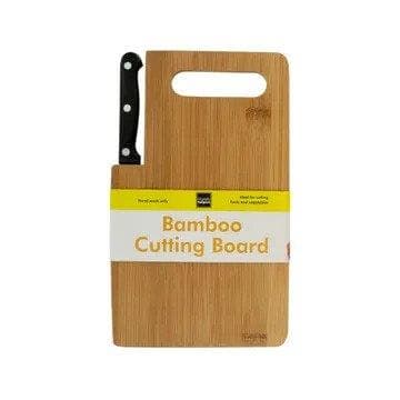 Bamboo Cutting Board w/Knife