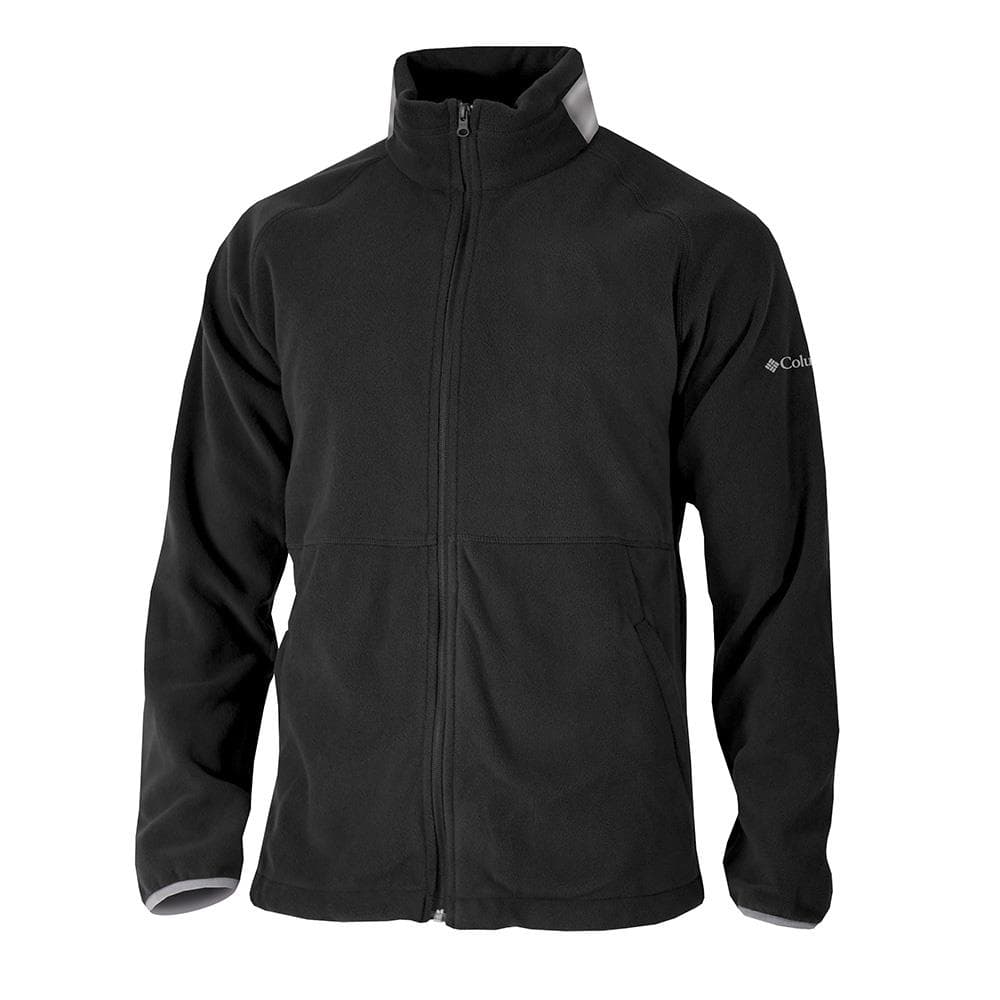 Mens Everest Ridge Fleece Full Sip-Black-XL