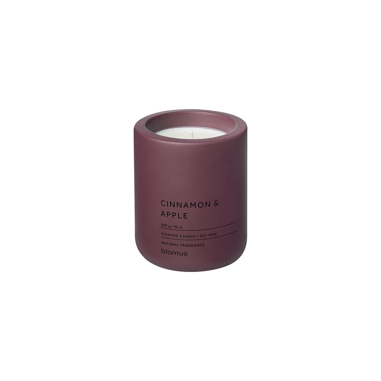 FRAGRA - Large Candle in Concrete Container -Cinnamon Apple