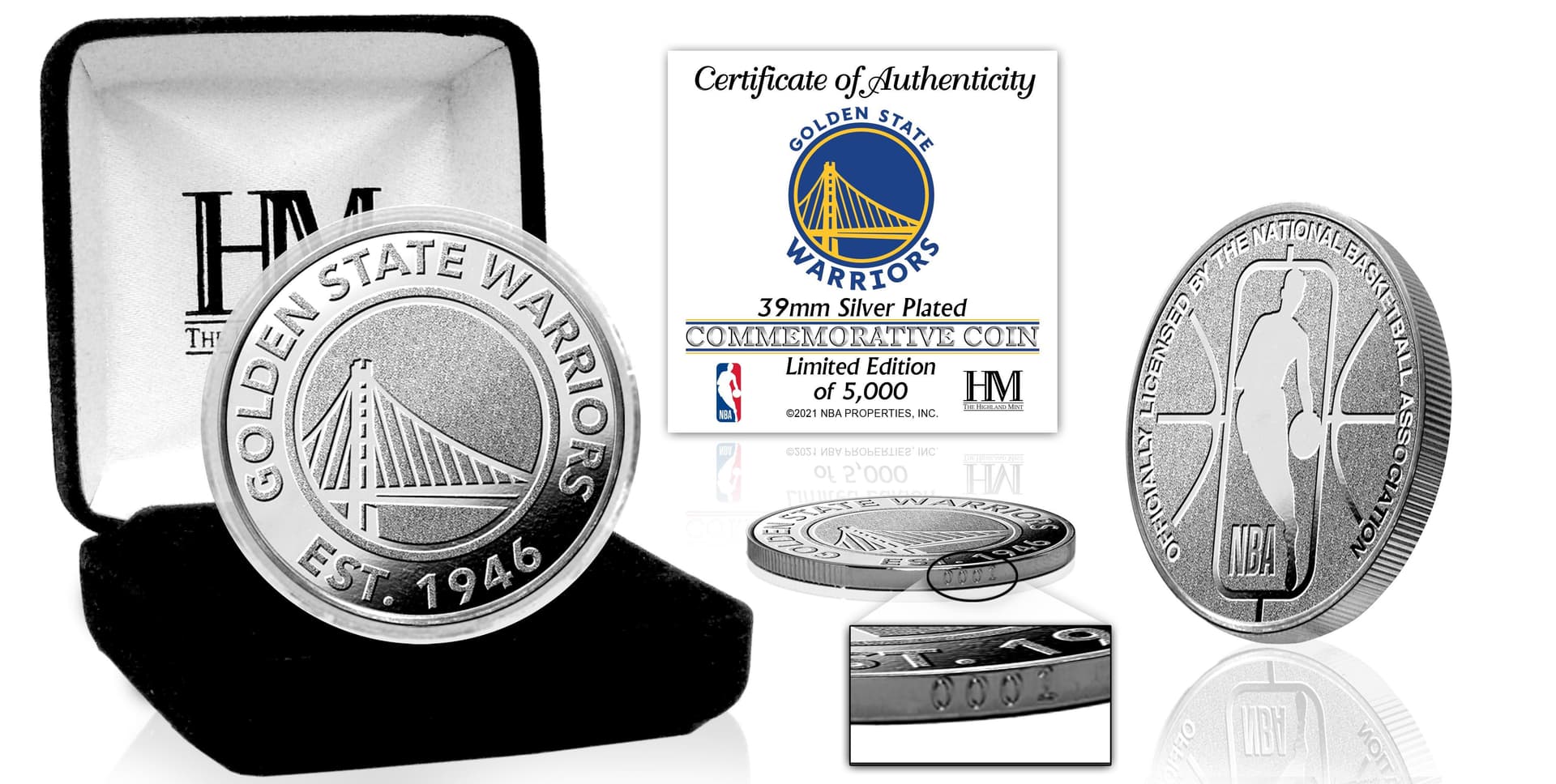 Golden State Warriors Silver Coin