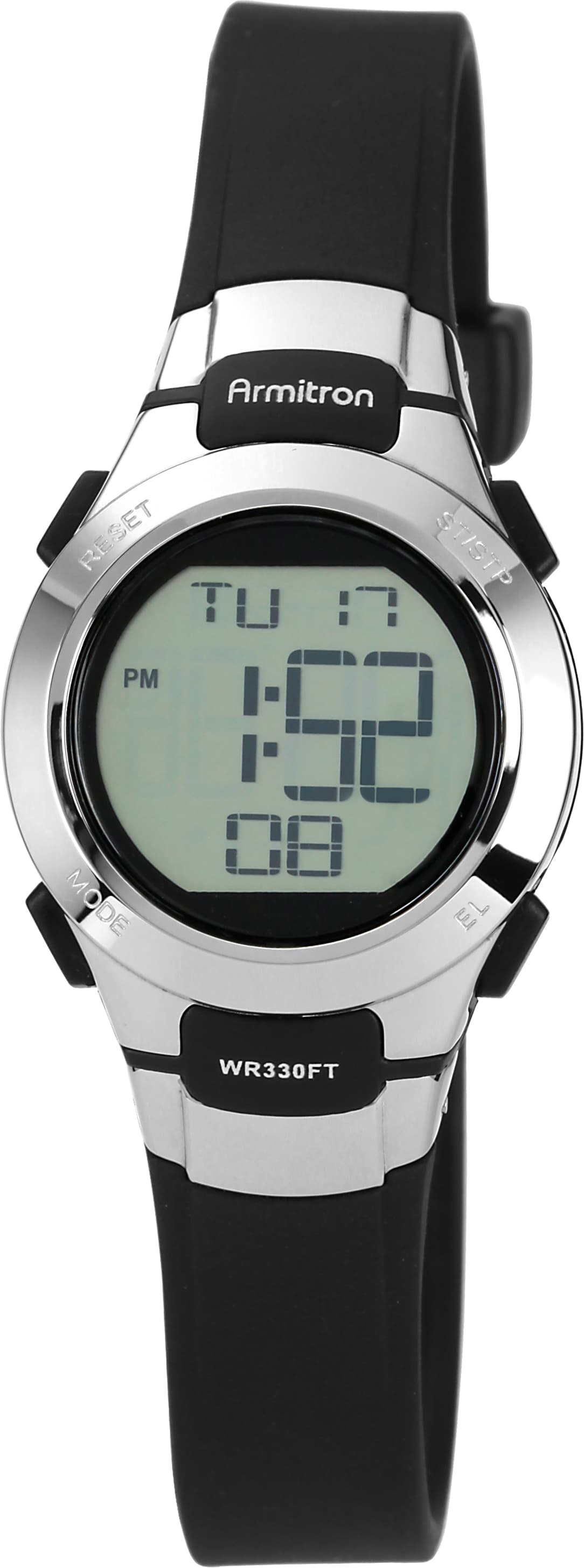 Women's Chronograph Black Resin Stainless-Steel Watch