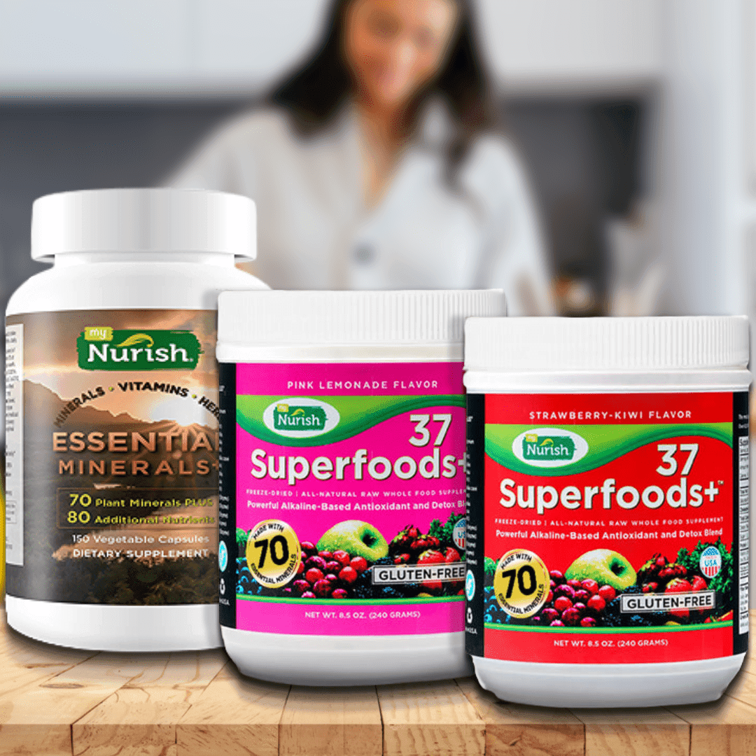 BODY CLEANSE MAX - Cell Recovery, Enhanced Metabolism, Electrolyte, Body Cleanse & Nourishment (Save $20) - ONE Strawberry Kiwi ONE Pink Lemonade/Lemon Tea & ONE Essential Minerals