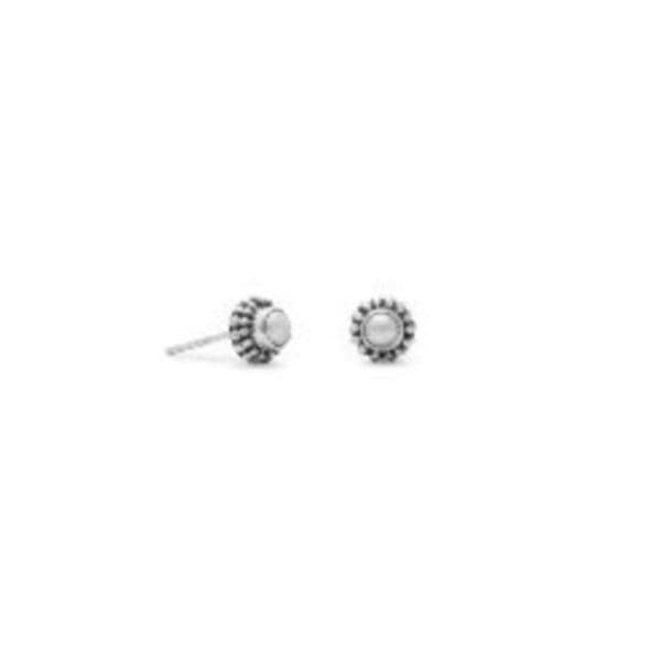 Sterling Silver &Pearl Studs
