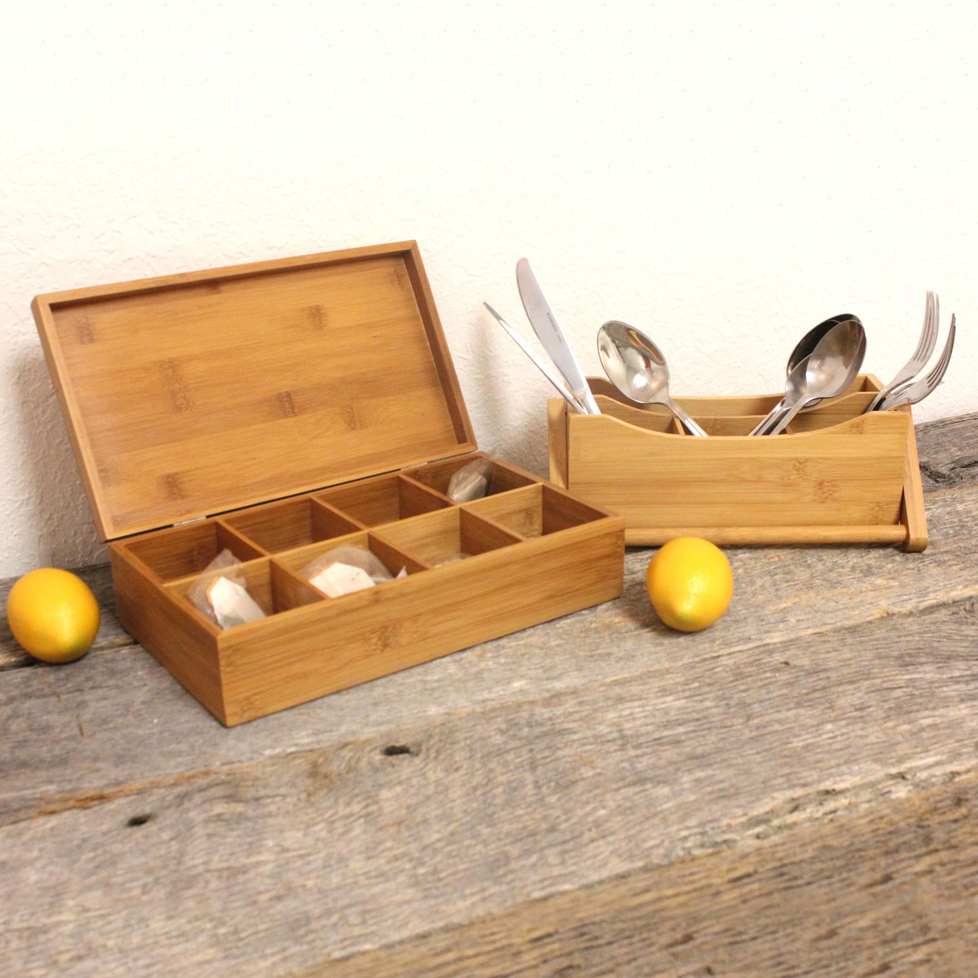 Bamboo Tea Box 2pc Set