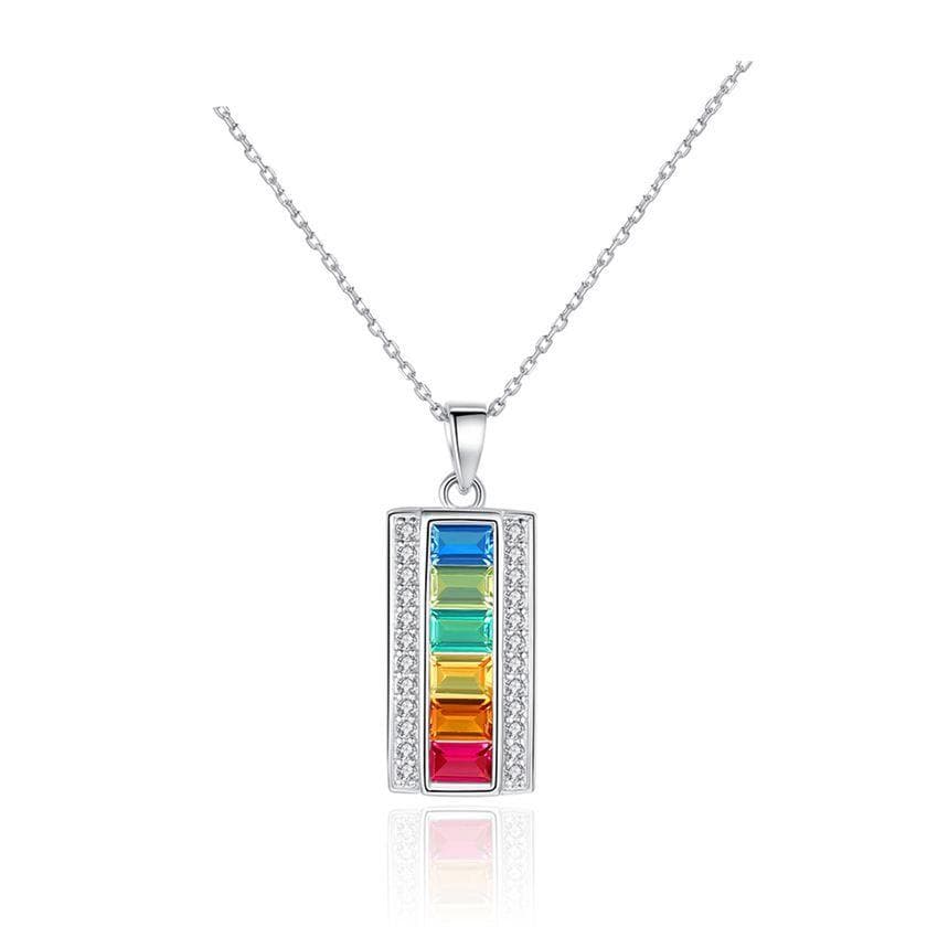 Latonia Cabella created Sterling Silver Rainbow Pendant
