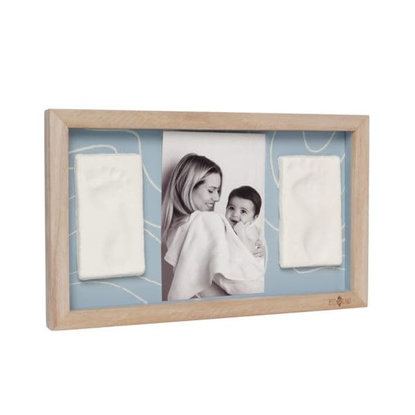 2 Prints Frame - Blue Abstract