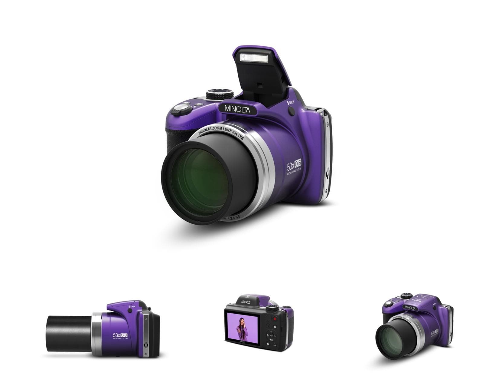 16MP/FHD 53x Optical Zoom Bridge Camera