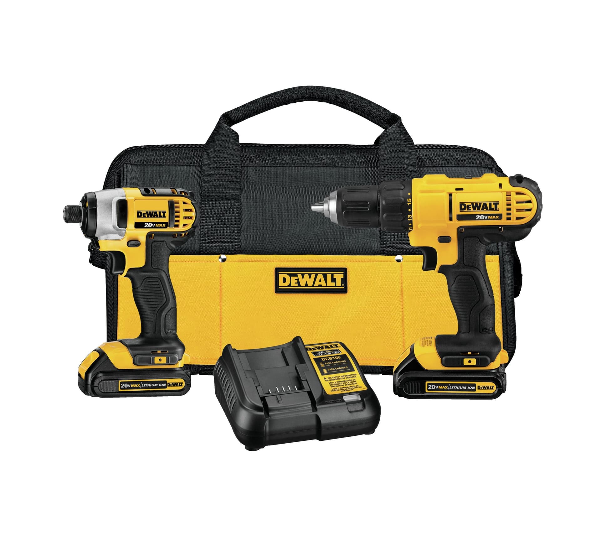 20V MAX Lithium-Ion 2-Tool Combo - Drill/Driver & Impact Driver