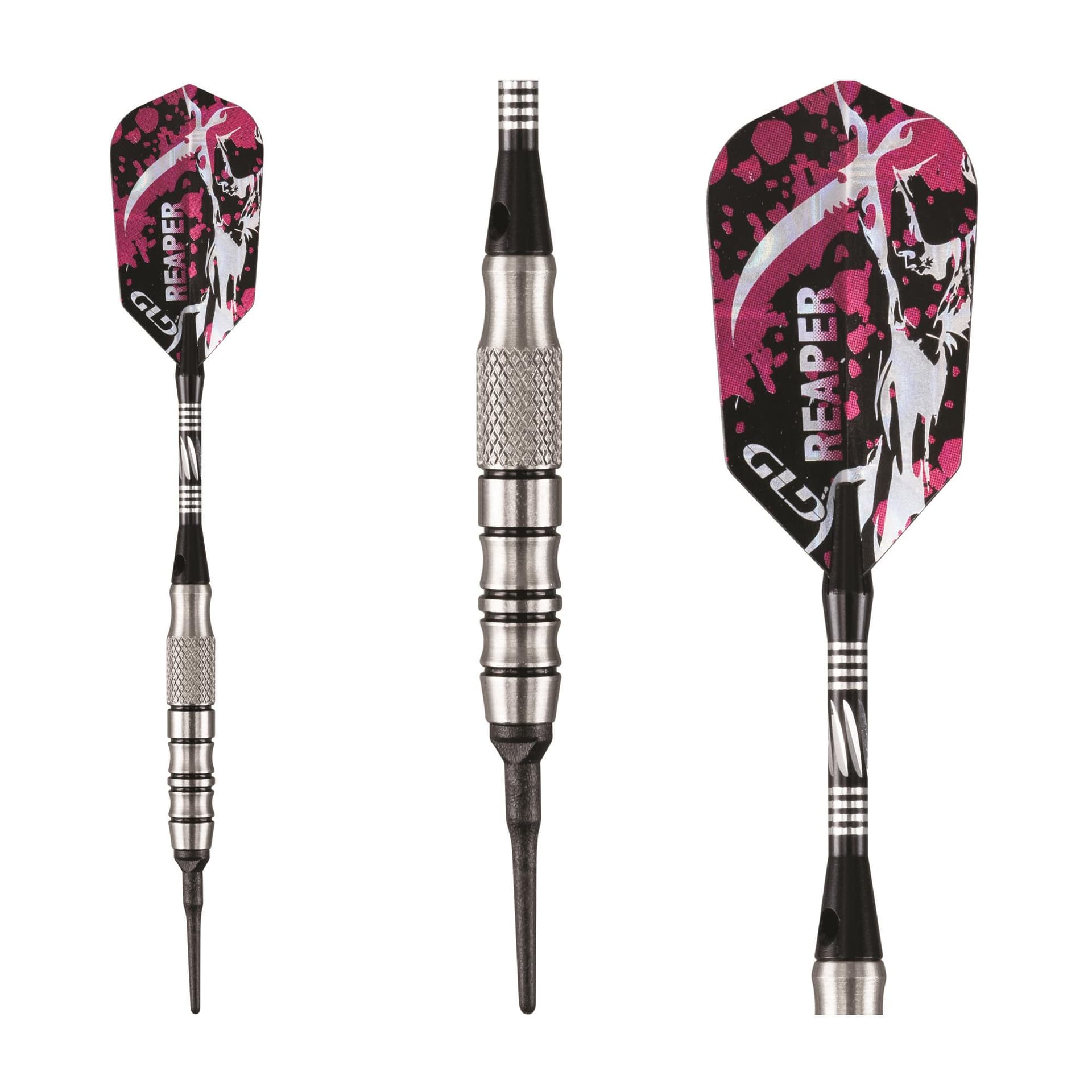 Viper Grim Reaper Tungsten Soft Tip Darts Black Rings 16 Grams