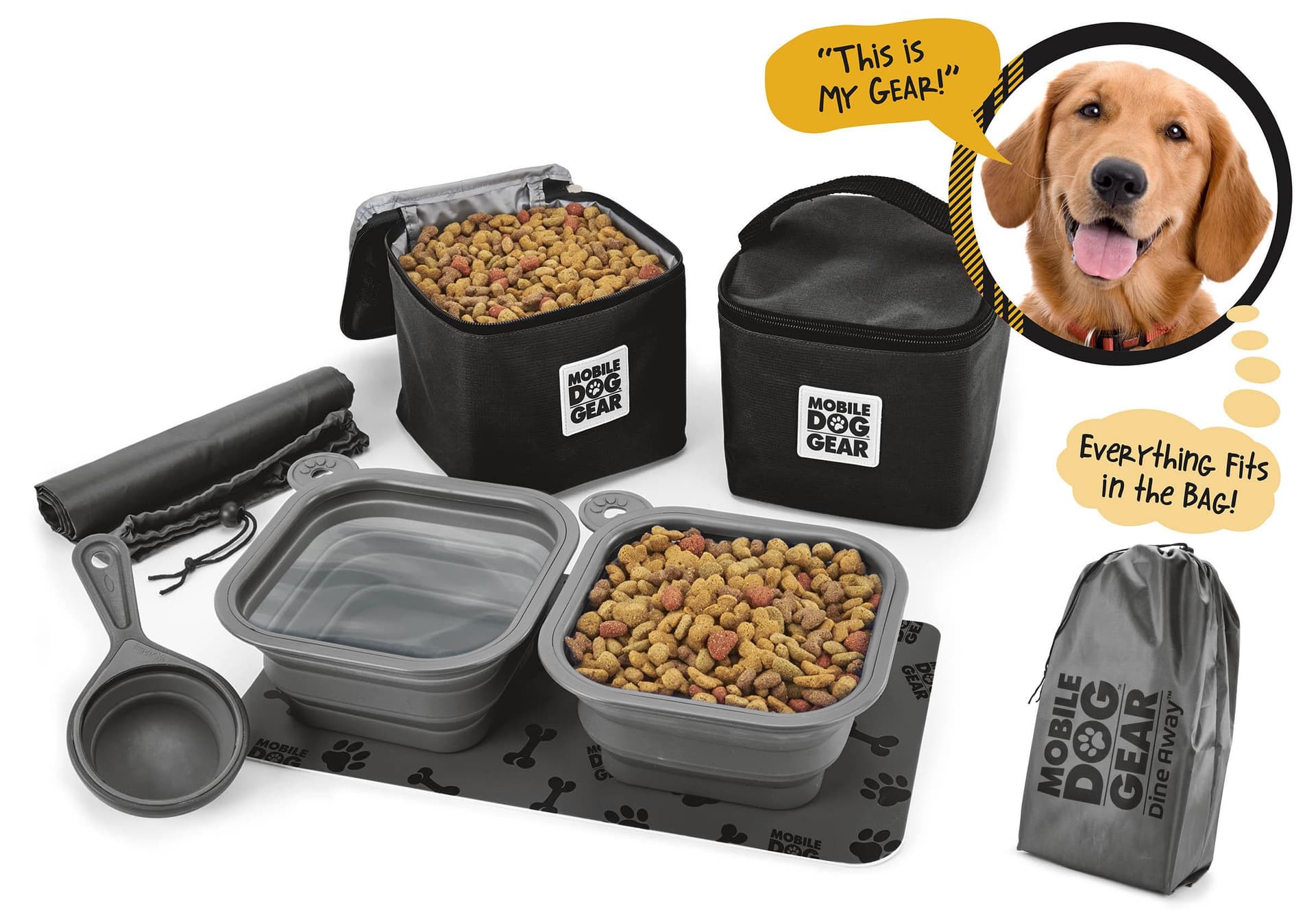 MDG Dine Away Set (Med/Lg Dogs) TM Size LG
