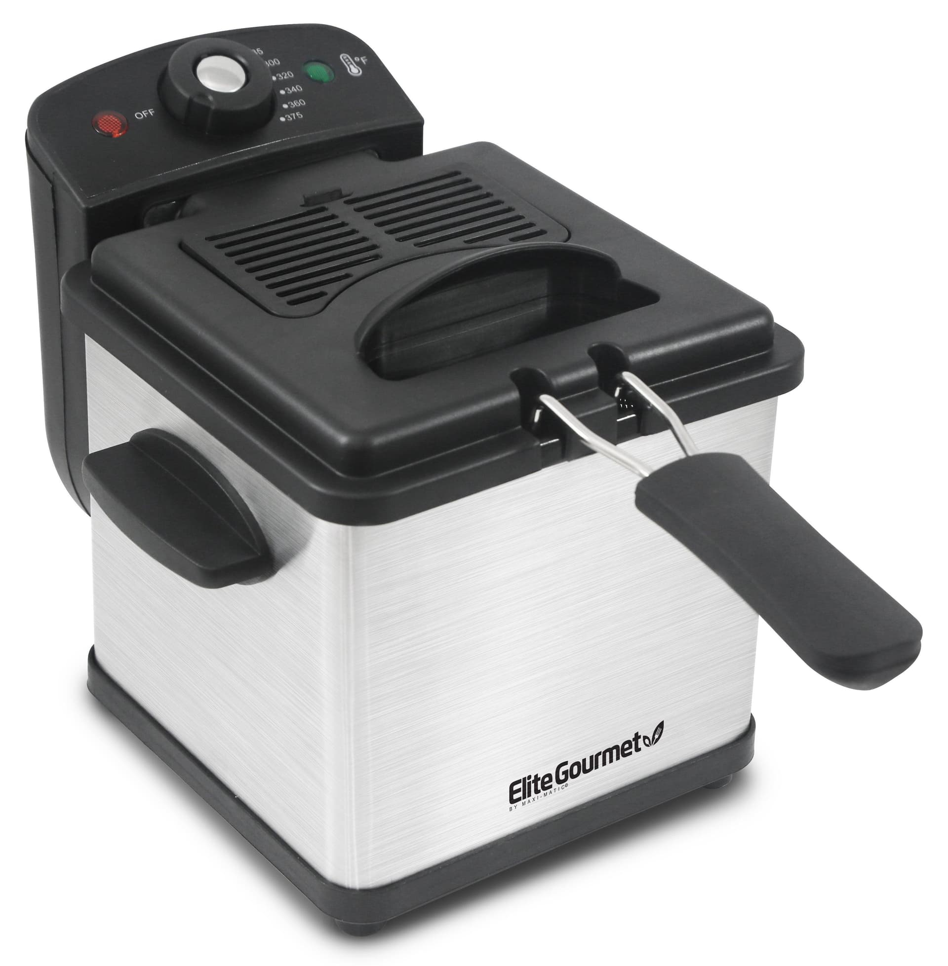1.6qt Immersion Stainless Steel Deep Fryer