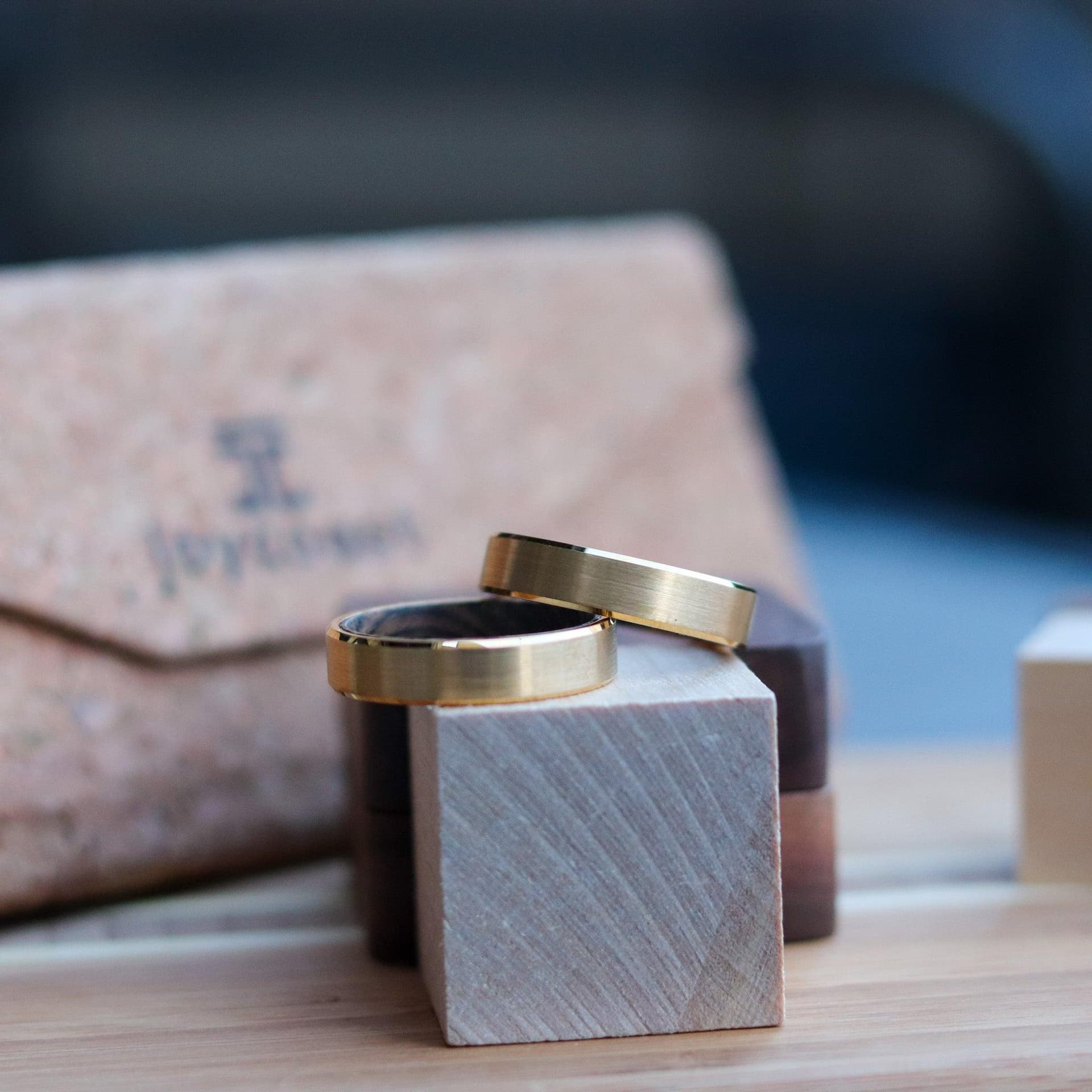 Playboy - Gold Tungsten Ring Size 6