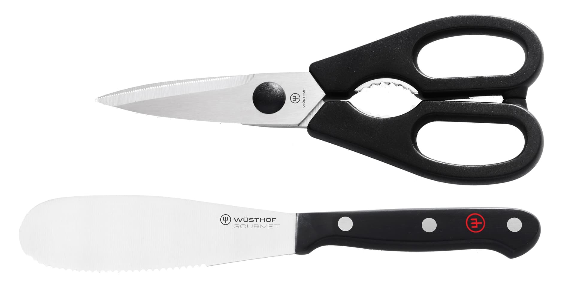 Gourmet 2pc Spreader and Shear Utility Set