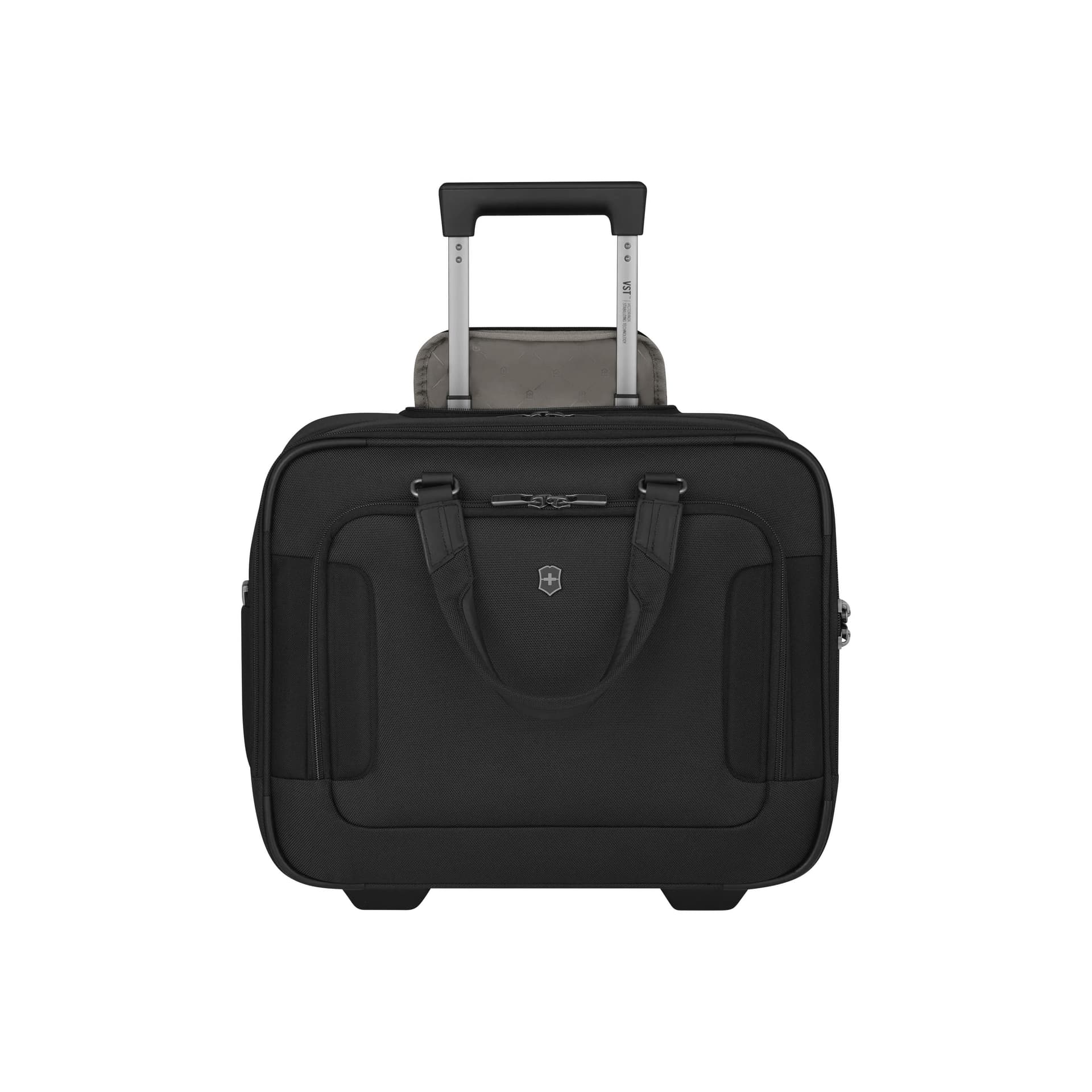Werks Traveler 7.0, Wheeled Briefcase with 15.6" Laptop and 11'' Tablet Compartment, Black