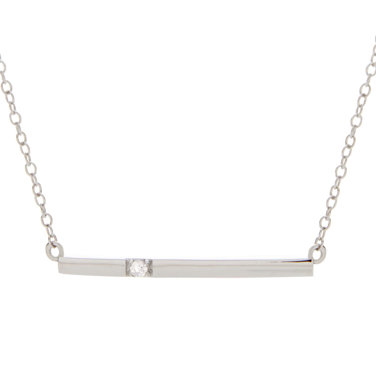 Diamond Bar Necklace