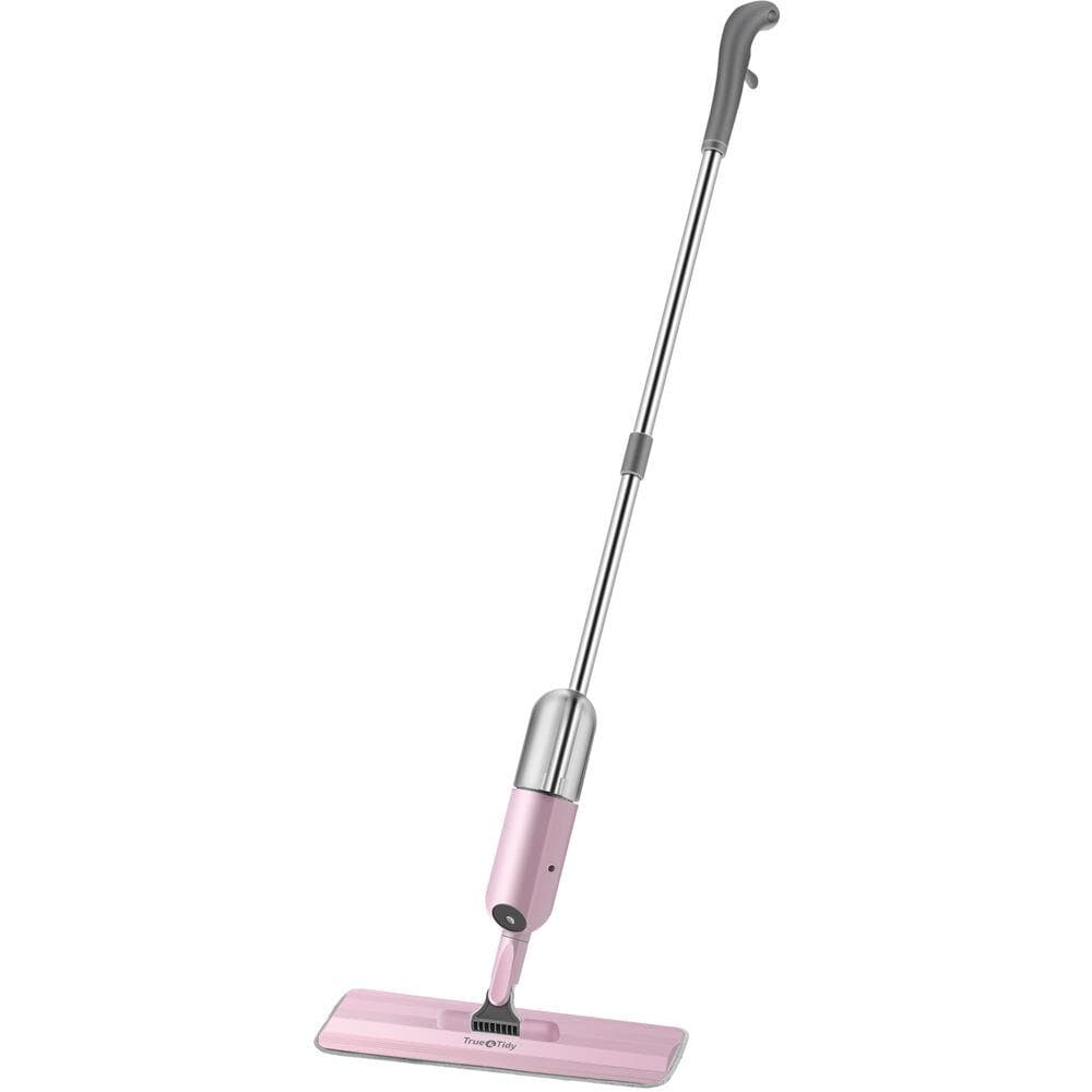 Spray Mop with 360-Degree Swivel Mop Head, Removable Water Tank, and 1 Microfiber Mop Pad, Pink