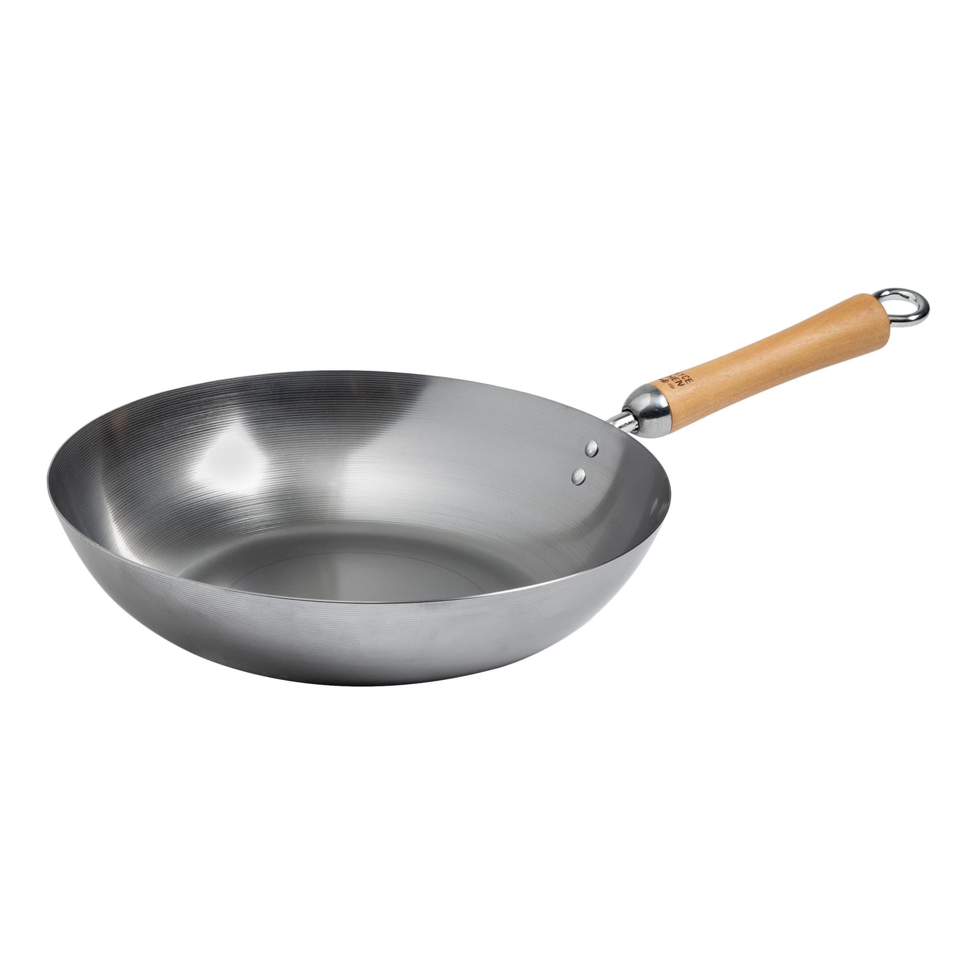 Joyce Chen - Classic Series 12-Inch Uncoated Carbon Steel Stir Fry Pan w/Birch Handle