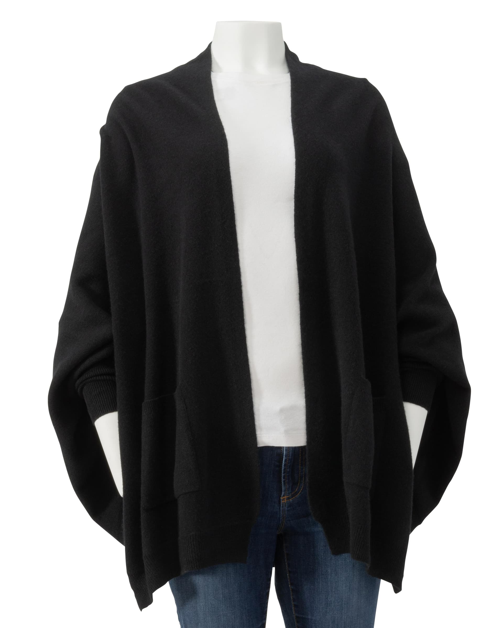 Cashmere Counter - Women's Cashmere Cardigan - Large - Black