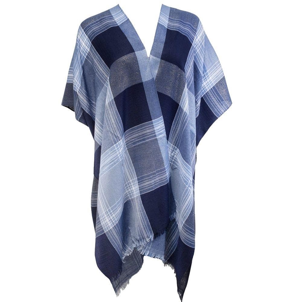 Lurex Plaid Kimono