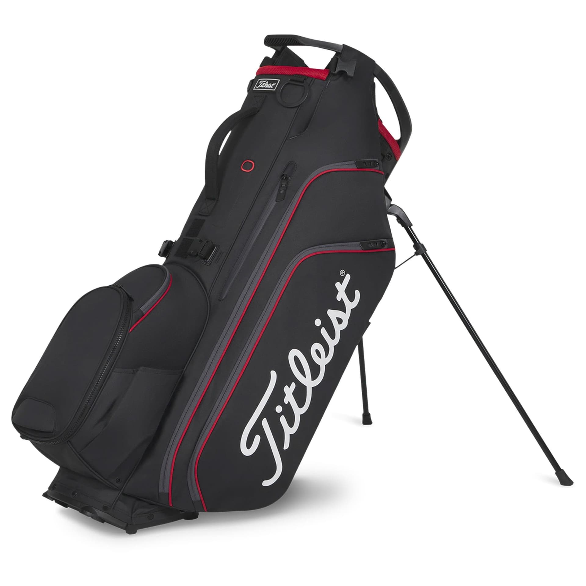 Titleist Hybrid 14 2026 Stand Bag - Black/Black/Red