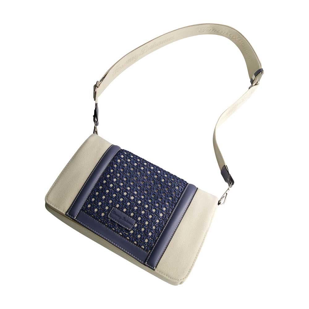 Woven Flap Crossbody Bag