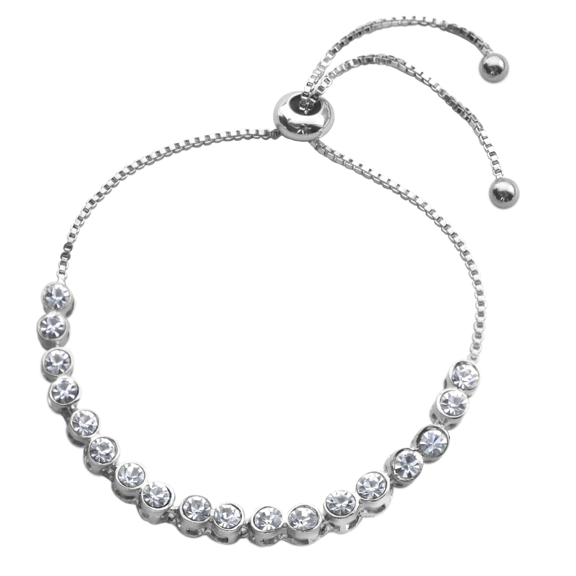 Dancing Crystal Bolo Bracelet