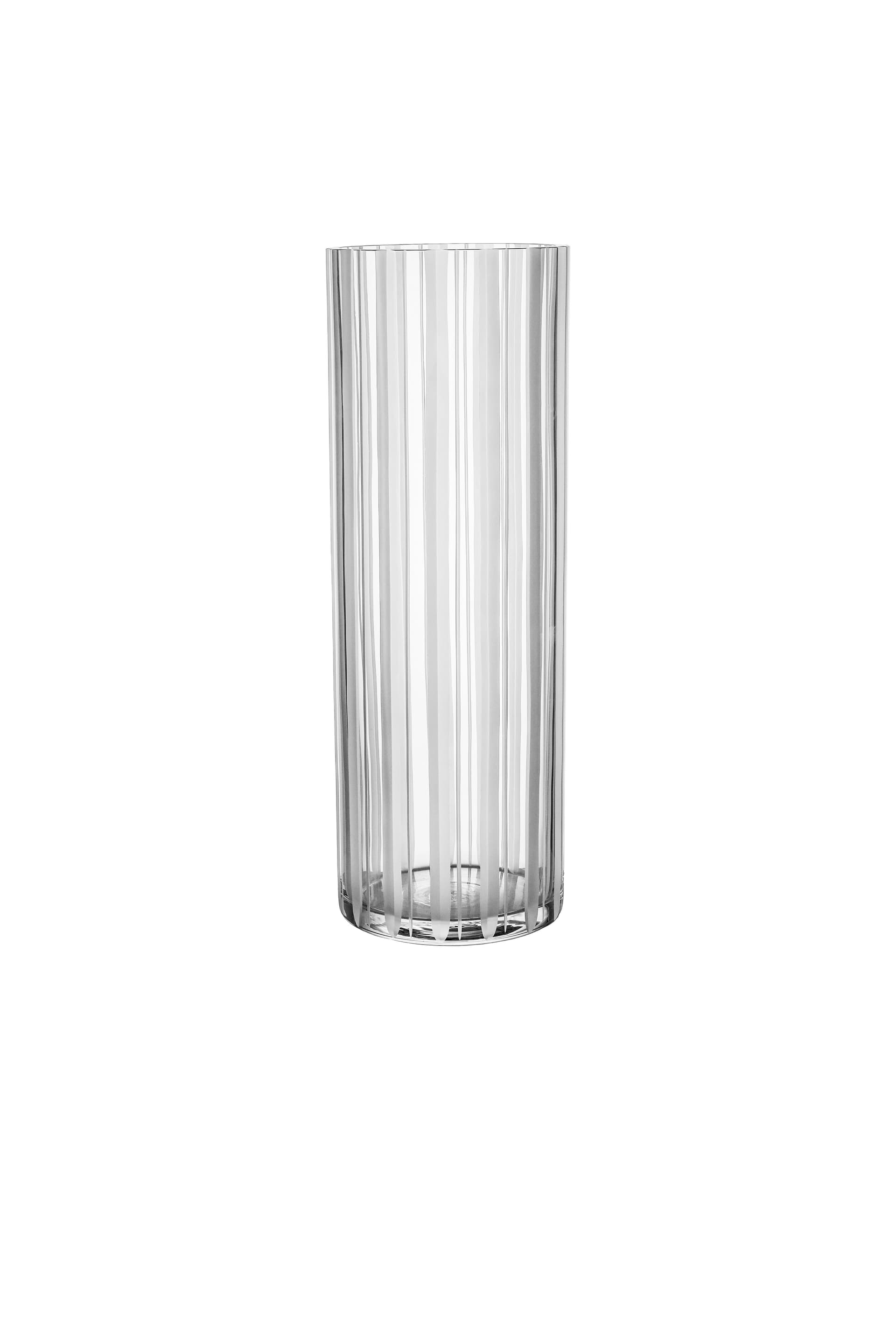 Cut in Number Stripes Vase Large