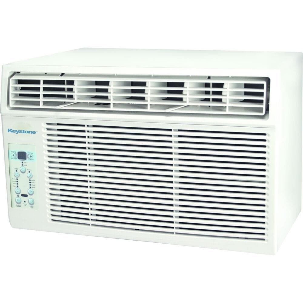 6,000 BTU Window-Mounted Air Conditioner with Follow Me LCD Remote Control