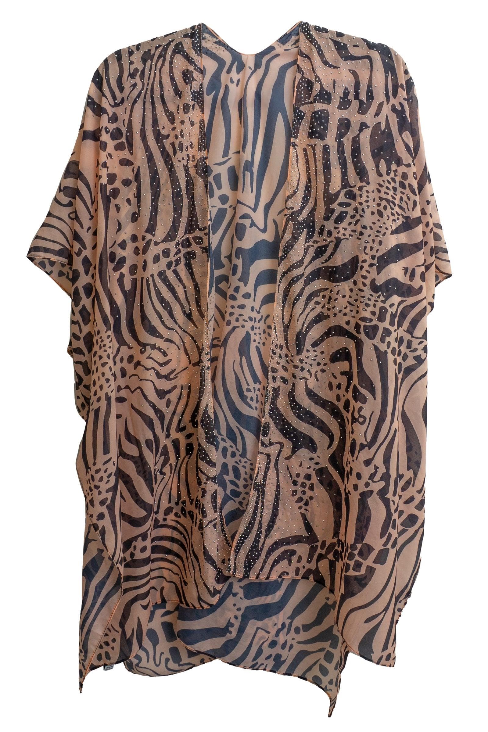 Abstract Animal Bling Kimono