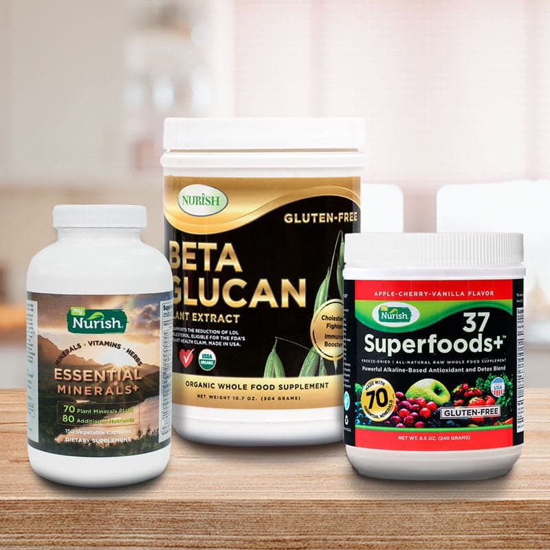 BODY COMPLETE - Enhanced Cell Recovery & Metabolism, Electrolyte, Immune Boost, LDL Fighter, Body Cleanse & Nourishment (Save $20) - ONE Apple Cherry Vanilla, ONE Essential Mineral