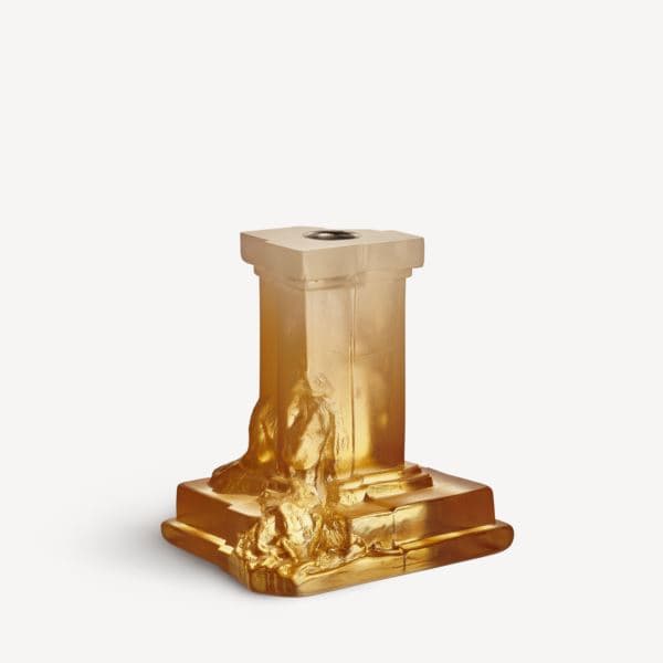 Rocky Baroque Candlestick Amber Haze Medium