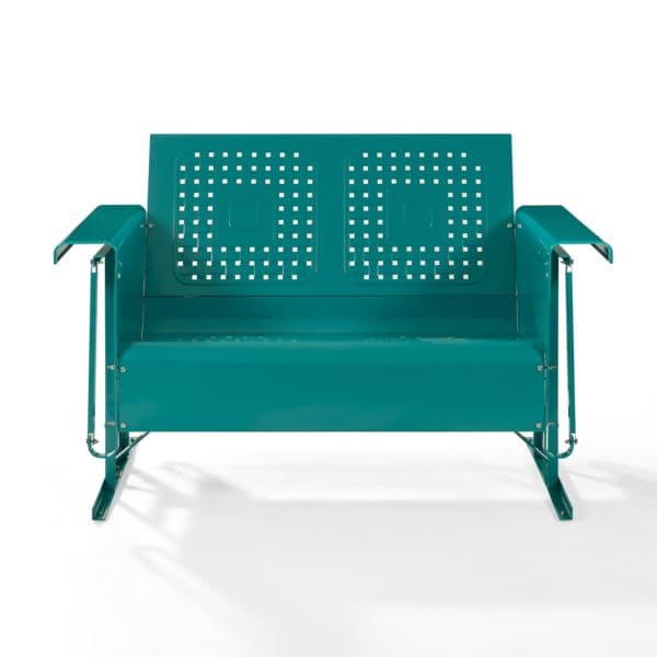 Bates Retro Outdoor Loveseat Glider