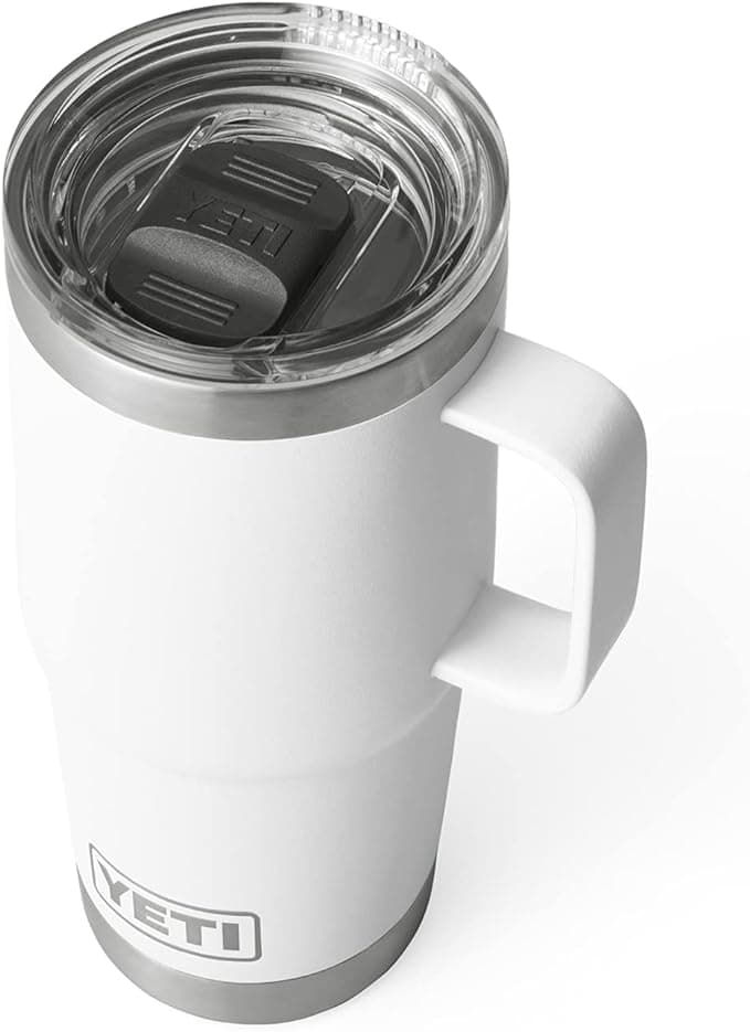 Yeti Rambler 20 oz Travel Mug - White w Stronghold Lid