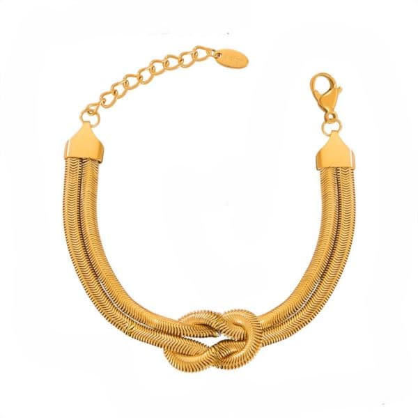 Double Herringbone Chain Bracelet