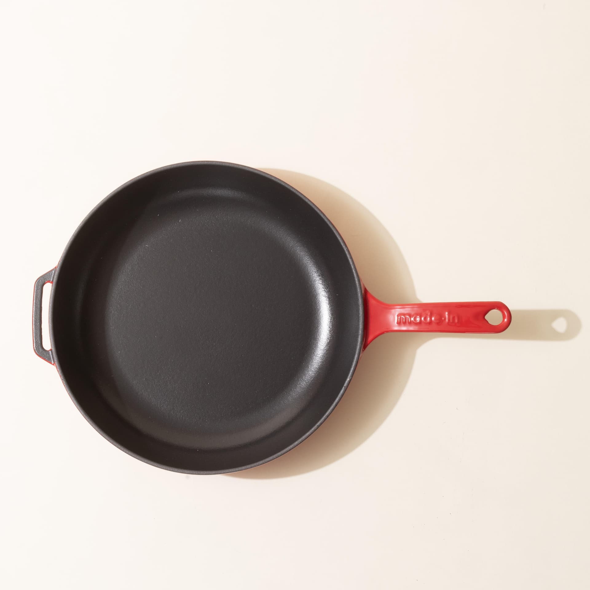 11-Inch Enameled Cast Iron Skillet - Made In Red
