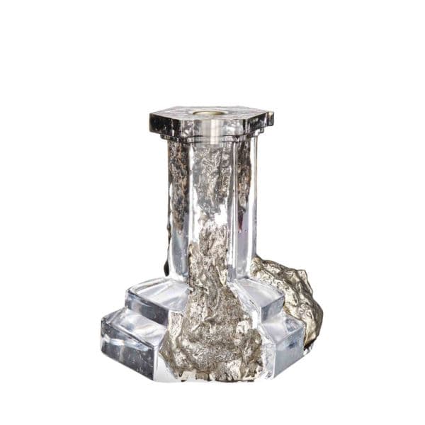 Rocky Baroque Candlestick Glossy Glaze Large