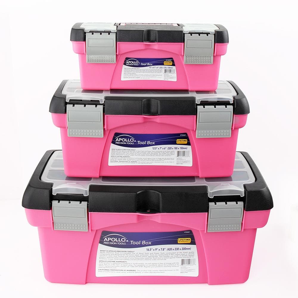 3 Piece Tool Box - Pink