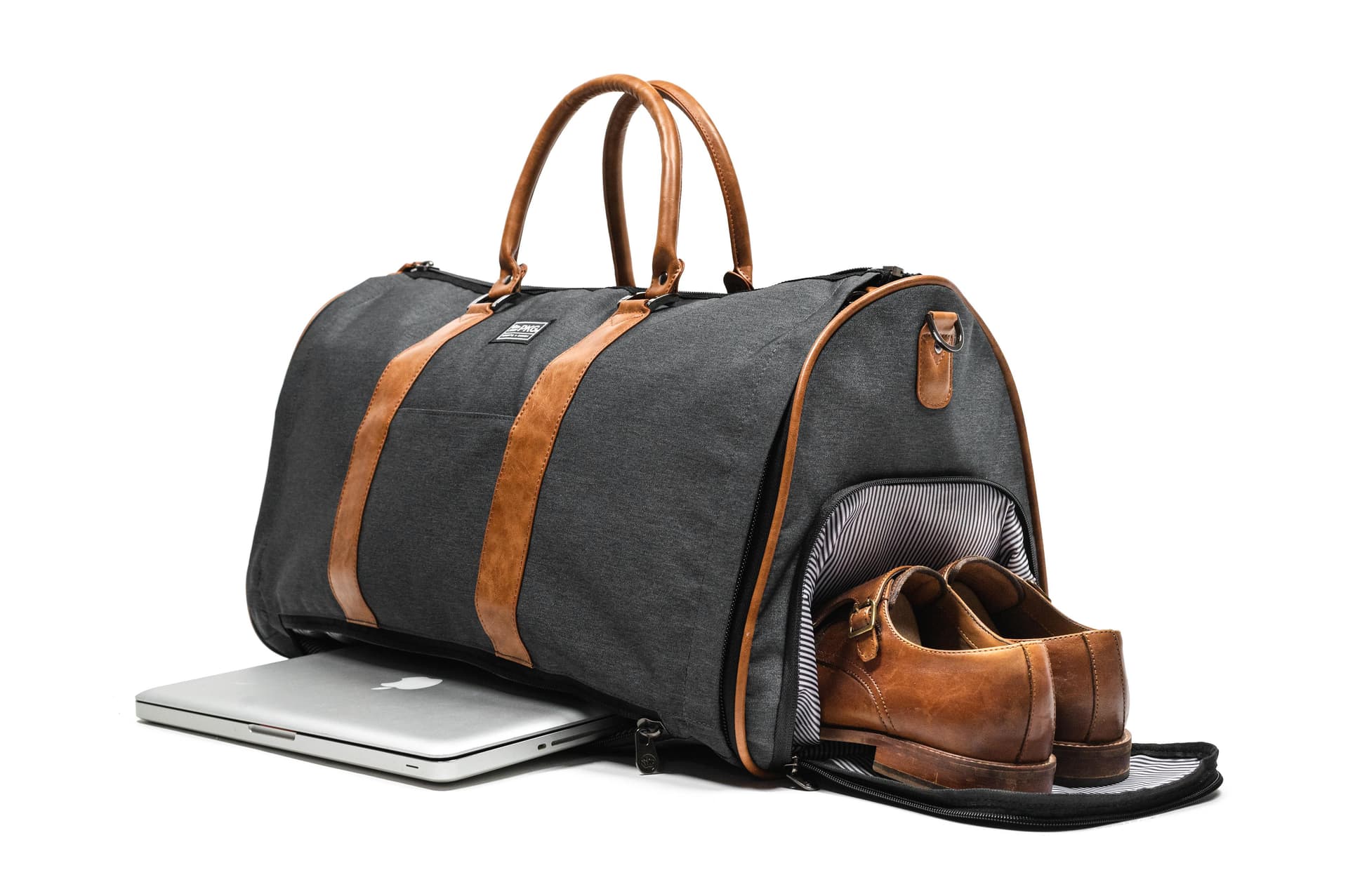 PKG Rosedale II Duffel Garment Bag - Grey/Tan