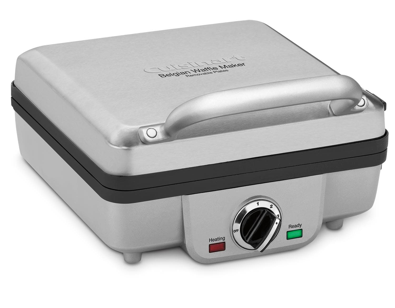 4-Slice Belgian Waffle Maker with Pancake Plates