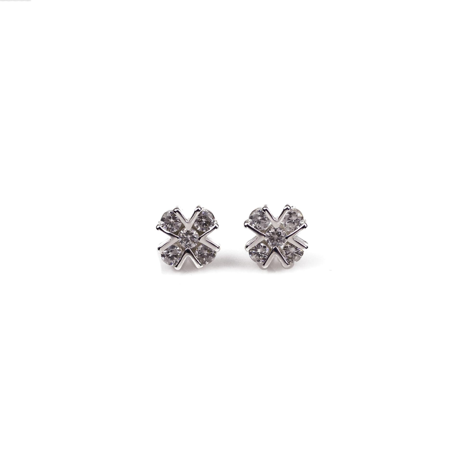Sparkling "X" Earrings