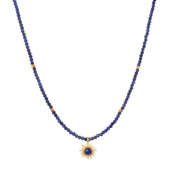 Satya 14" Sunburst Lapis Choker