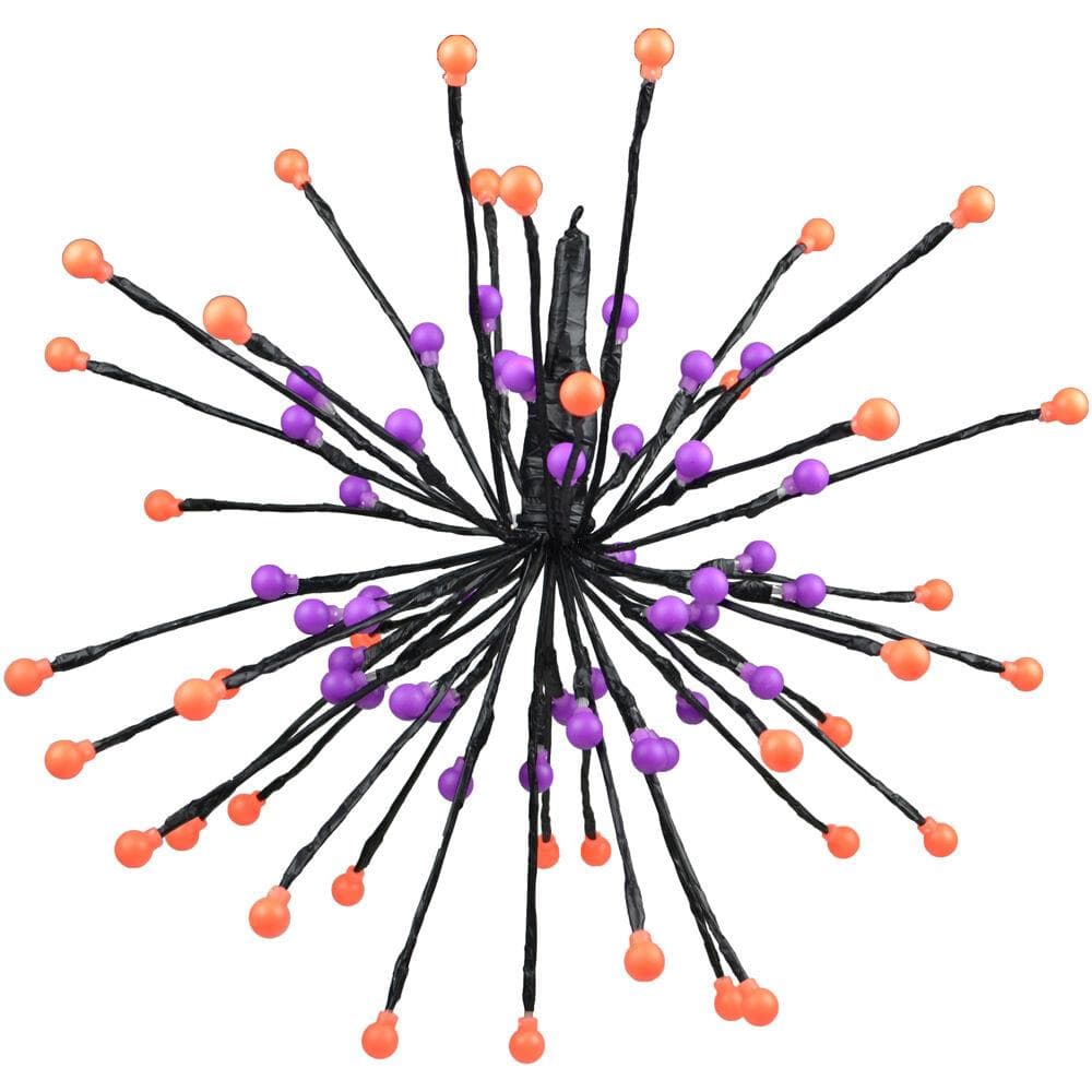 Set of 6 Battery-Operated Radiant Starburst LED Lights w/ 8 Functions and Timer for Hanging Hallowee