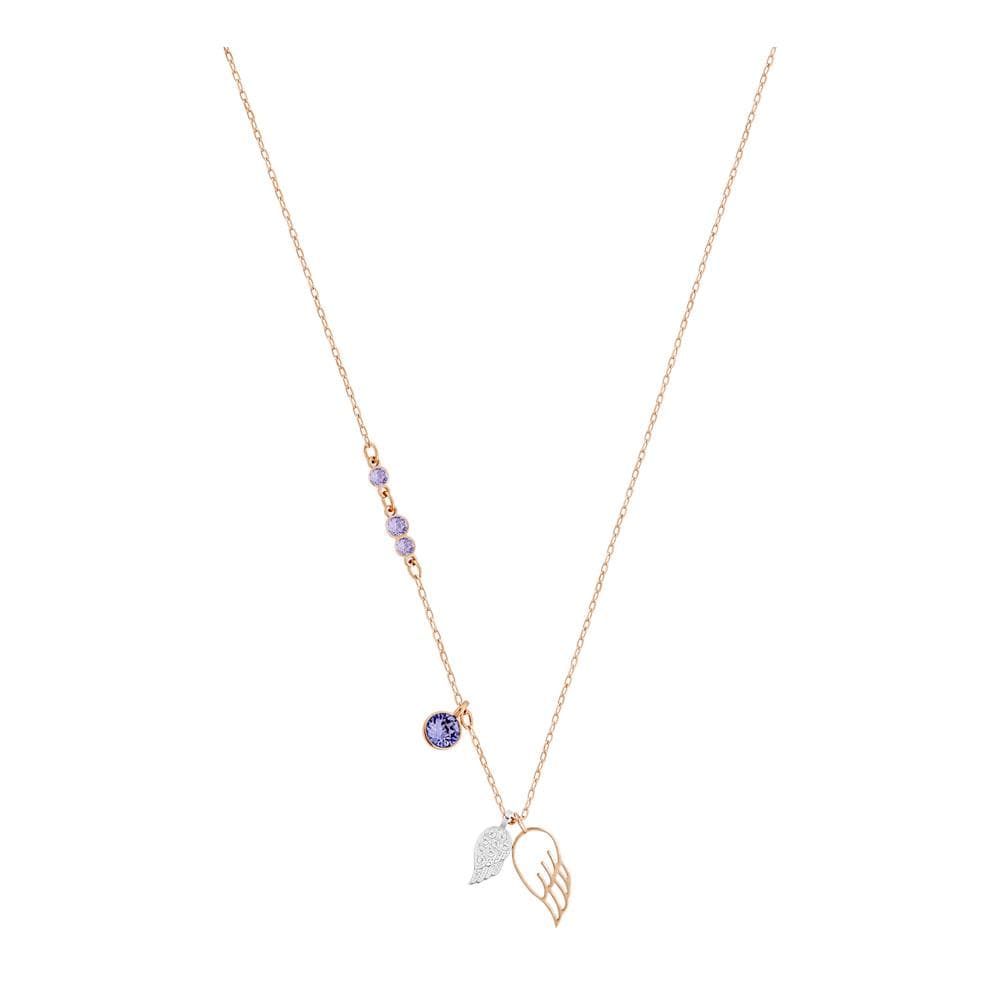 Duo Wing Rose Gold Plated Necklace