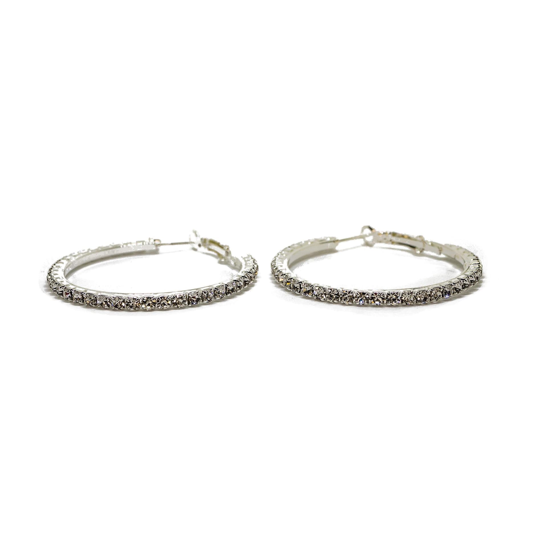 Frosted Hoop Earrings