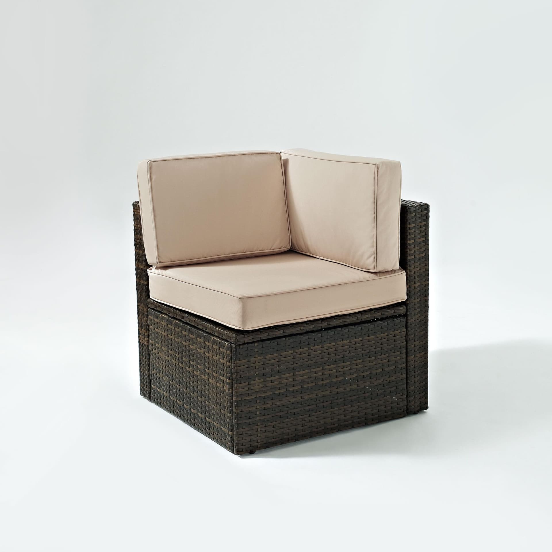 Palm Harbor Wicker Corner Outdoor Sectional Chair