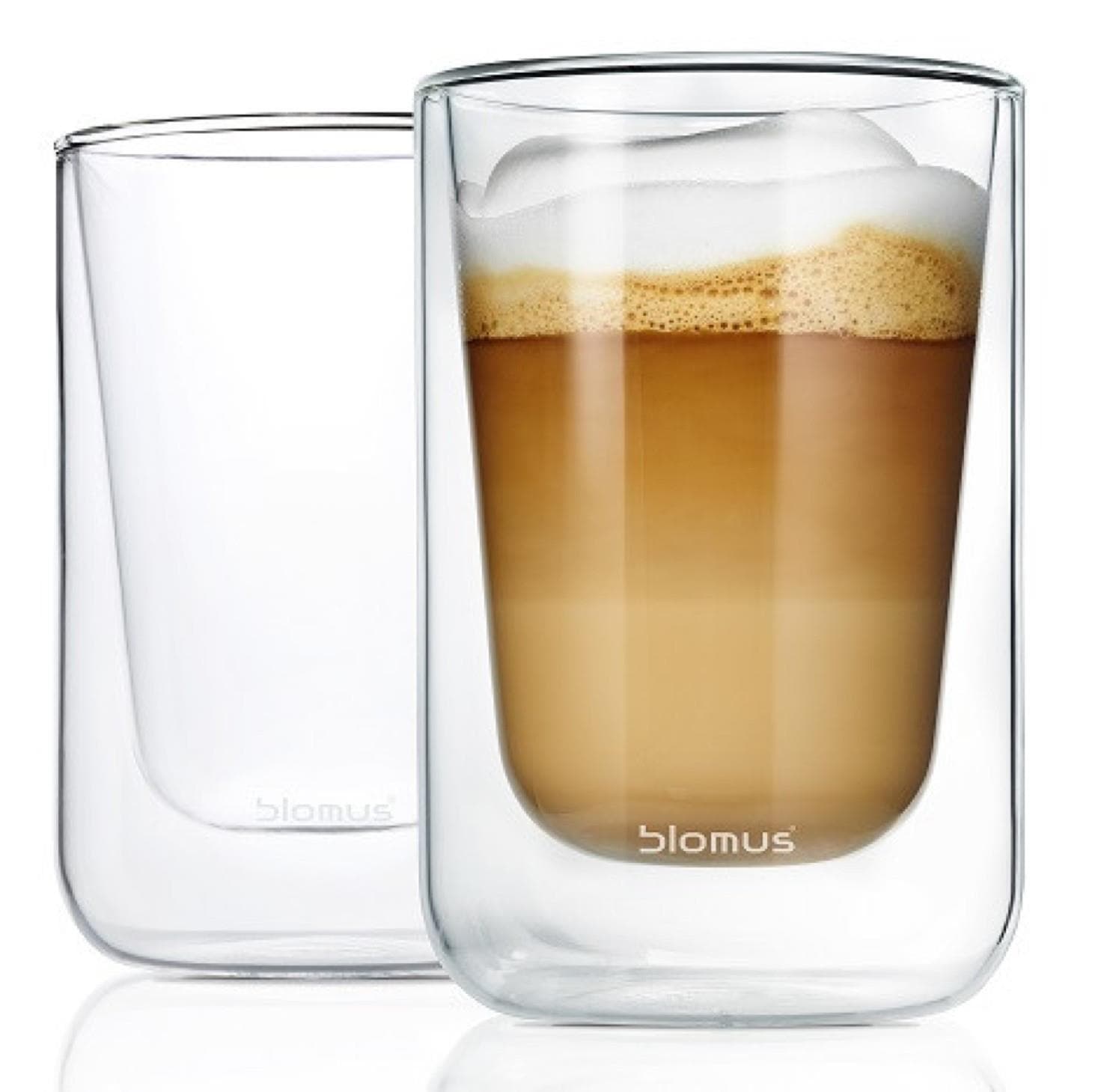 NERO - Set 2 Insulated Cappuccino / Tea Glasses